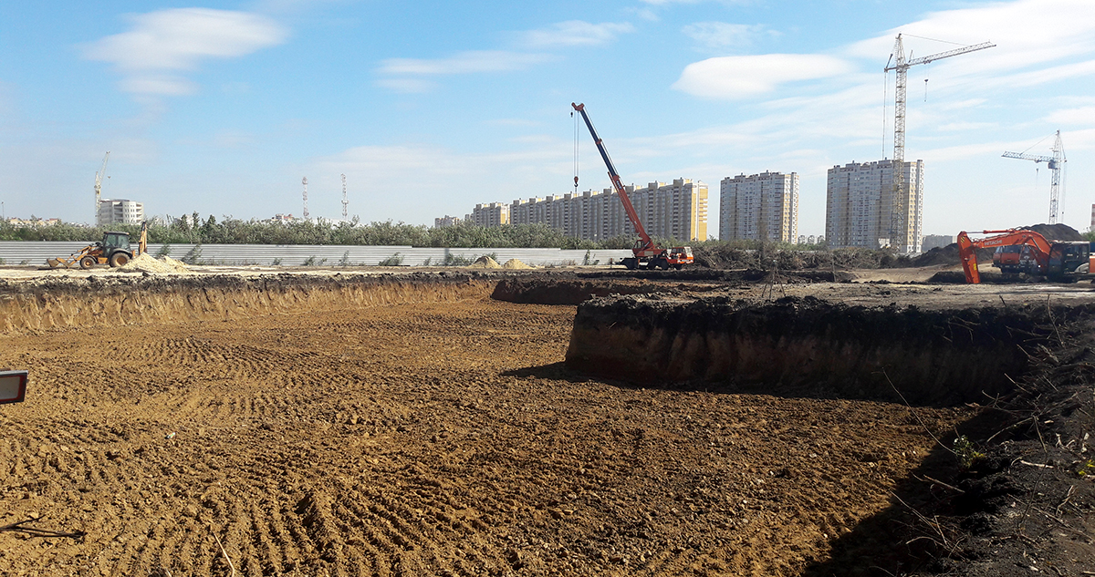 Стройплощадка №2 на Селезневской, строительство детского сада