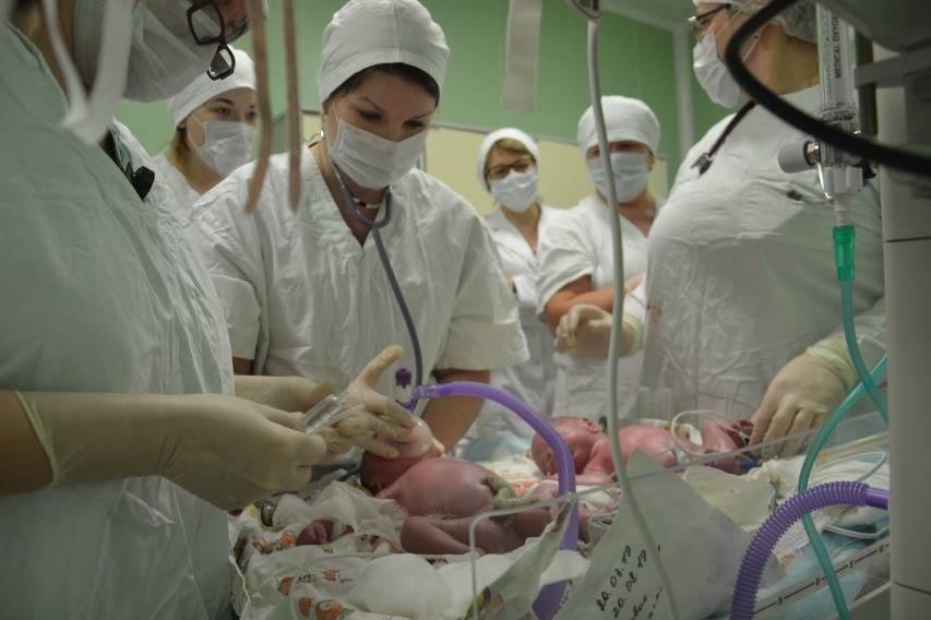 Рождение тройни в перинатальном центре Тамбова