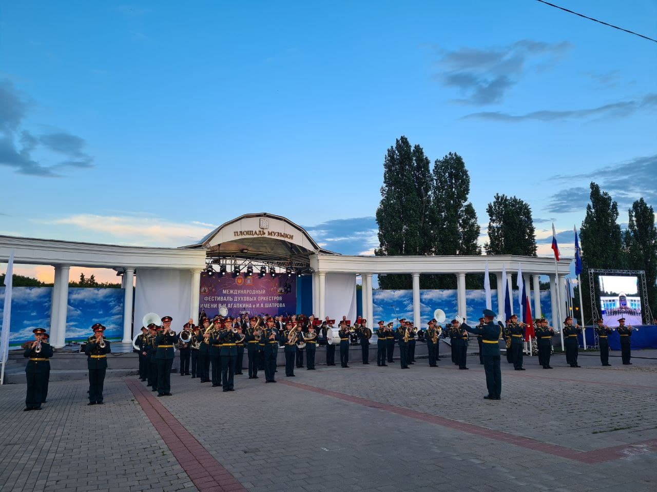 Фестиваль духовых оркестров в Тамбове, фото пресс-службы администрации Тамбовской области