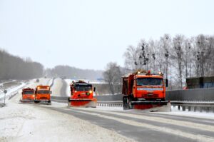 Уборка федеральных дорог в Тамбовской области