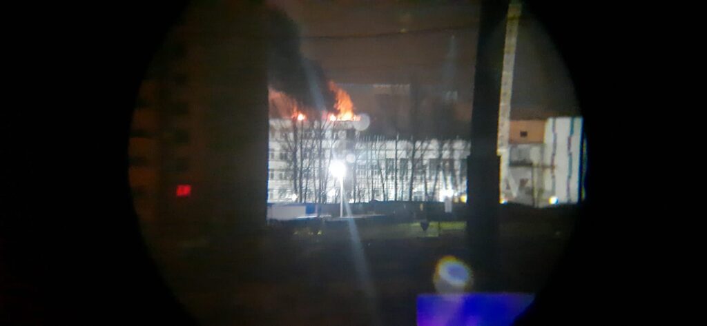 Пожар школы на Агапкина