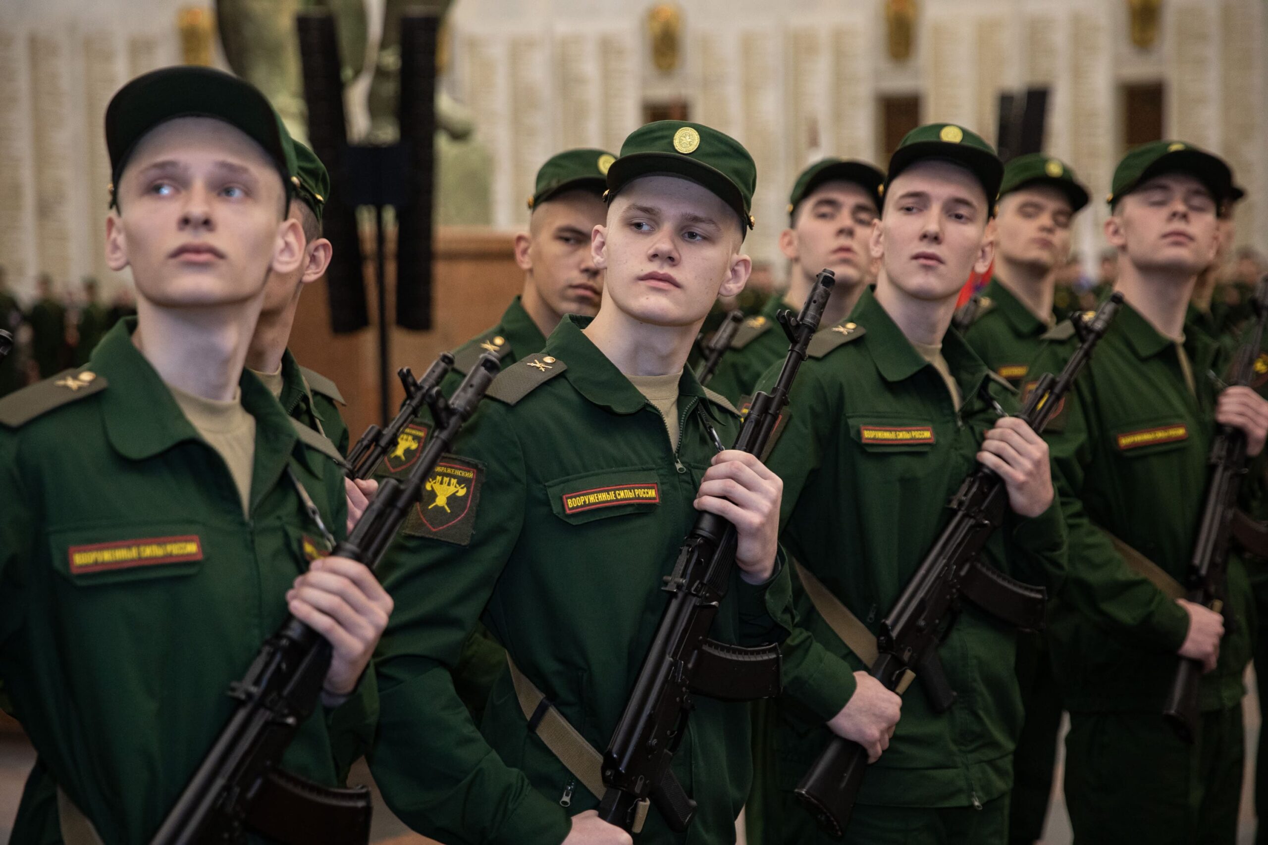 Новобранцы Преображенского полка из Тамбовской области приняли присягу в Музее Победы