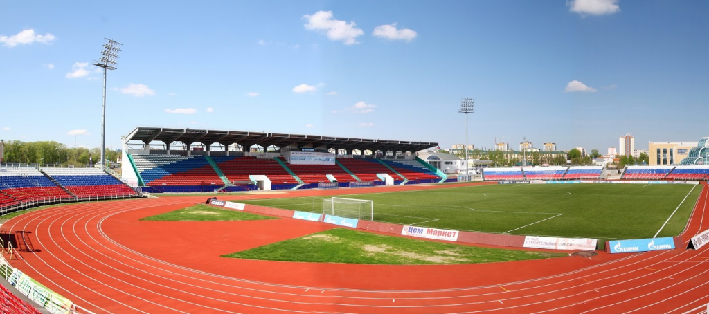 Стадион "Старт" в Саранске. Именно тут 27 июля "Мордовия" пример футбольный клуб "Тамбов". Начало матча в 18.30