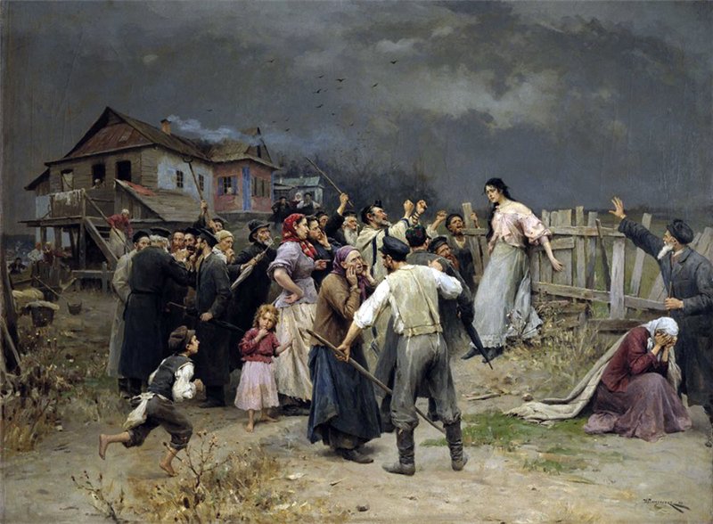  Николай Пимоменко. "Жертва фанатизма". 1899 г.