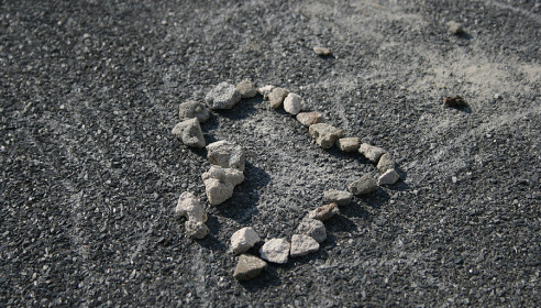 Сердечко из камней
