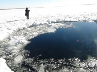 Фото места упавшего метеорита под Челябинском