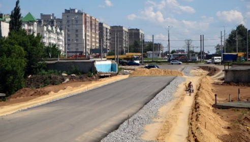 Магистральный путепровод на северо-западе Тамбова. Фото Втамбове.ру