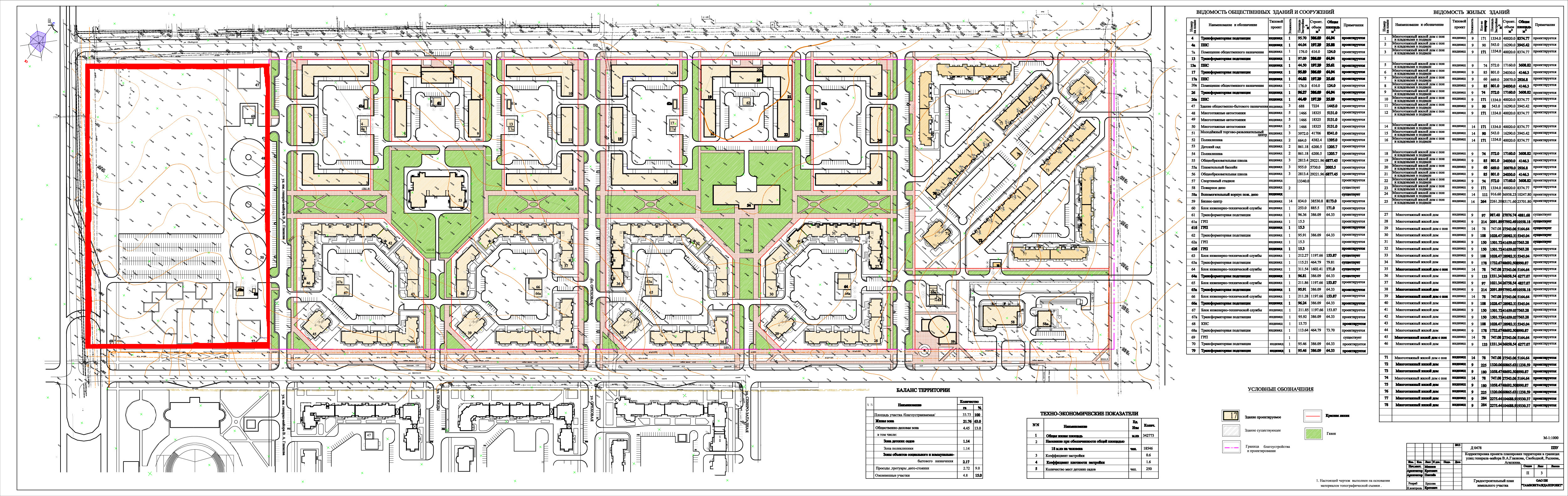Проект планировки микрорайона Уютный - 2013 года