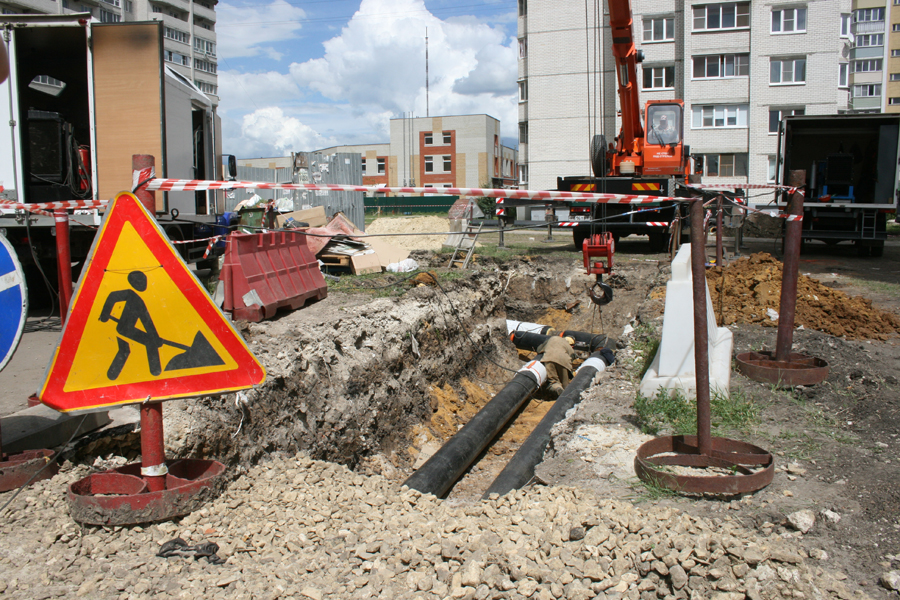 Строительство сетей в Московском