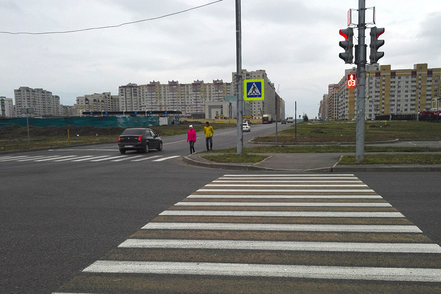 Пешеходные переход на Рылееева
