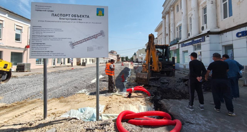 Благоустройство Тамбовского Арбата идет в соответствии с графиком