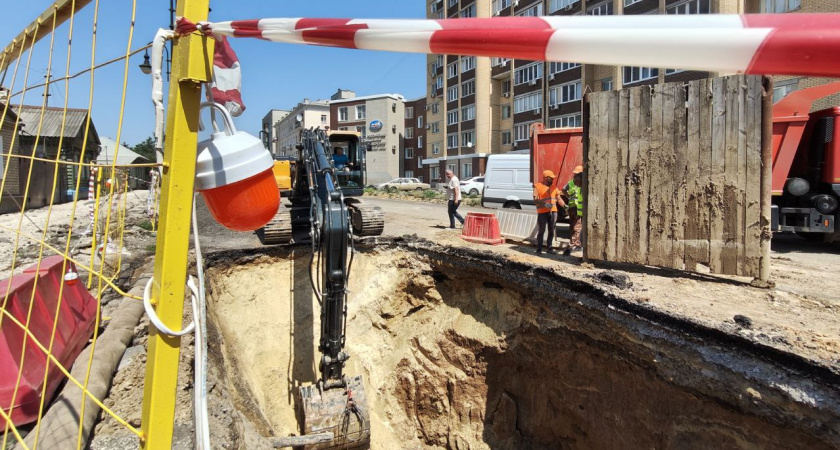 Сроки ремонта аварийного коллектора в центре Тамбова продлили из-за риска обрушения трубы