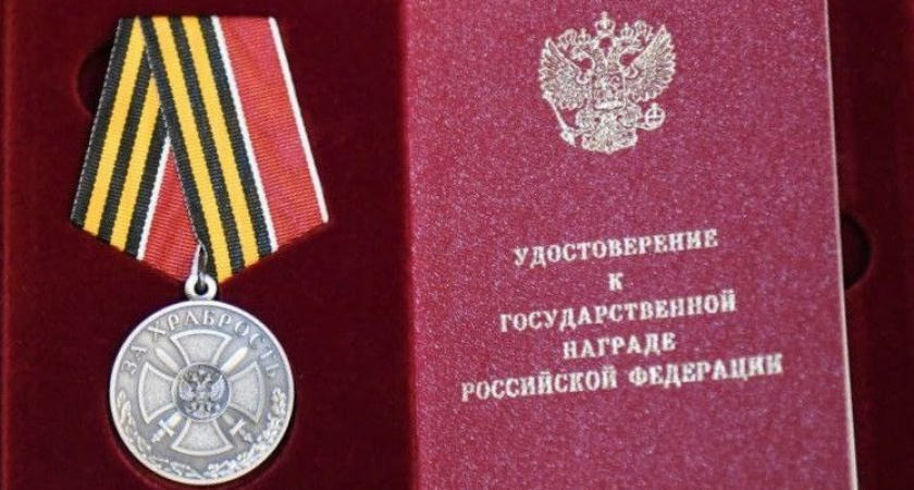 Тамбовчанина наградили медалью «За храбрость» за участие в восстановлении памятников на Донбассе