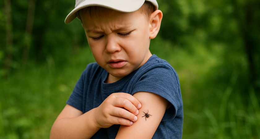В Тамбовской области всплеск укусов клещей: пострадали более тысячи детей