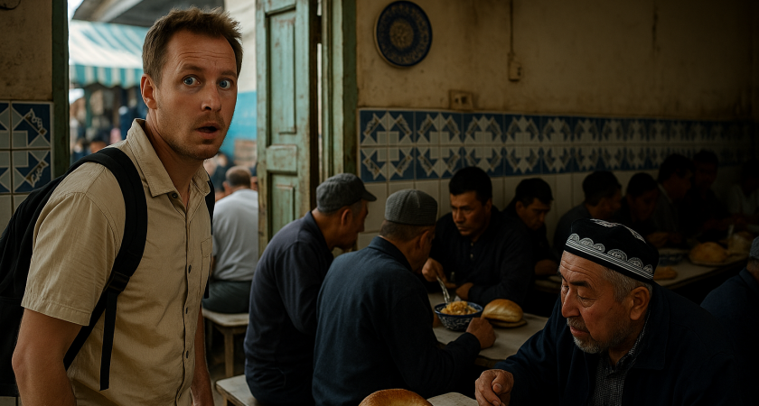 Русский забрел в столовую "для своих" в Узбекистане: получил впечатлений на всю жизнь