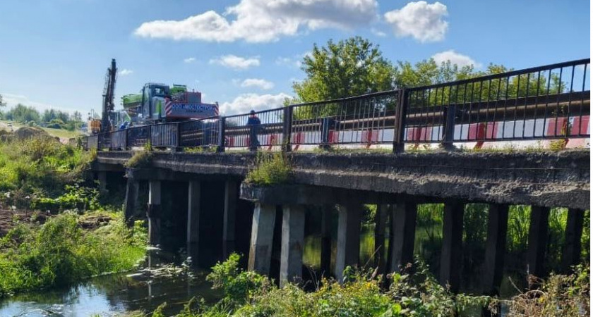 В Моршанском округе началась полная перестройка моста через Разазовку