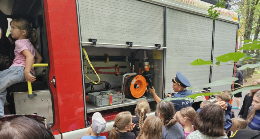 В лагере «Салют» Уваровского округа детям напомнили правила пожарной безопасности
