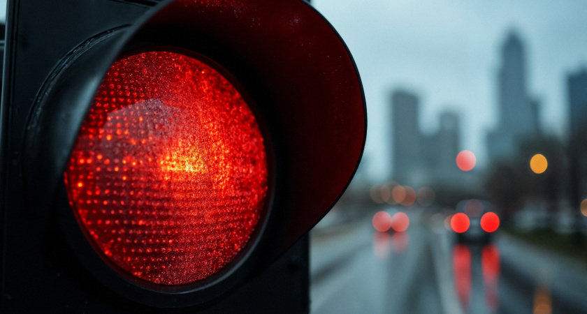 В ГАИ пояснили: что делать, если загорелся красный свет, а водитель уже пересек стоп-линию