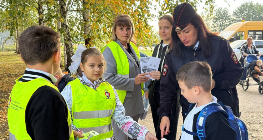 В Петровском округе проверили школьников на наличие световозвращающих элементов