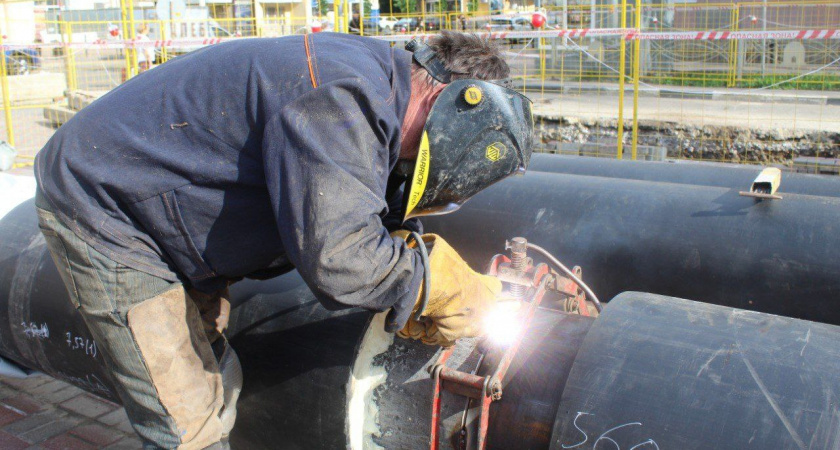 В центре Тамбова модернизировали участок теплосети на улице Державинской