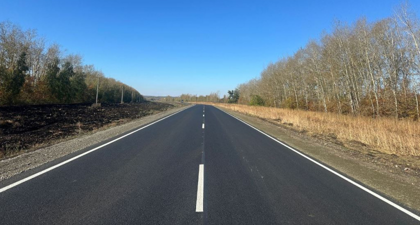 В Тамбовской области завершён ремонт ключевой трассы Мучкапский – Покровка