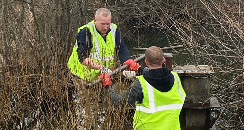 В Мучкапском округе начался капитальный ремонт гидроузла на пруду «Чугреевский»