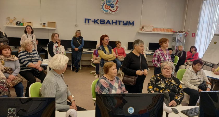 Представители старшего поколения впервые посетили детский технопарк «Кванториум-Тамбов»