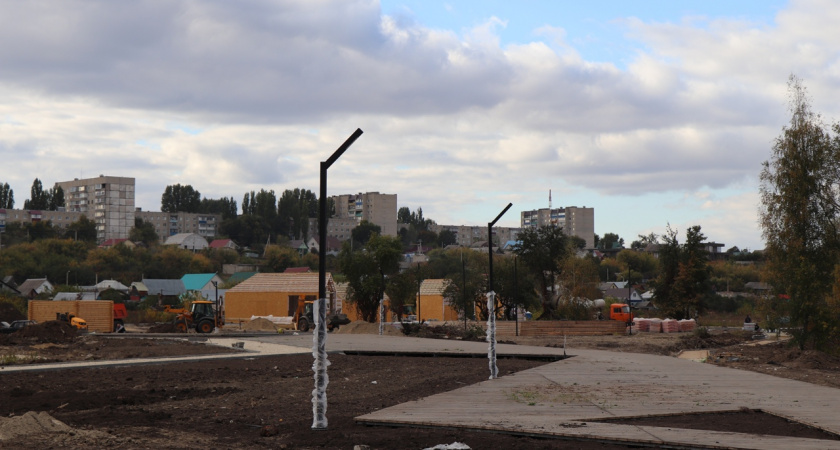 В Уварово ускорен темп благоустройства набережной