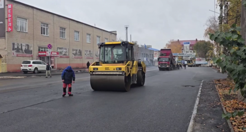 Дорожный ремонт на бульваре Строителей в Тамбове вышел на финишную стадию