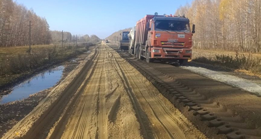 В Сосновском округе начали ремонтировать проблемный участок трассы раньше срока
