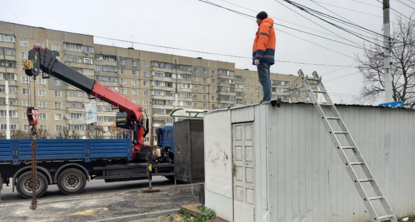 В Тамбове демонтировали очередные незаконные торговые павильоны
