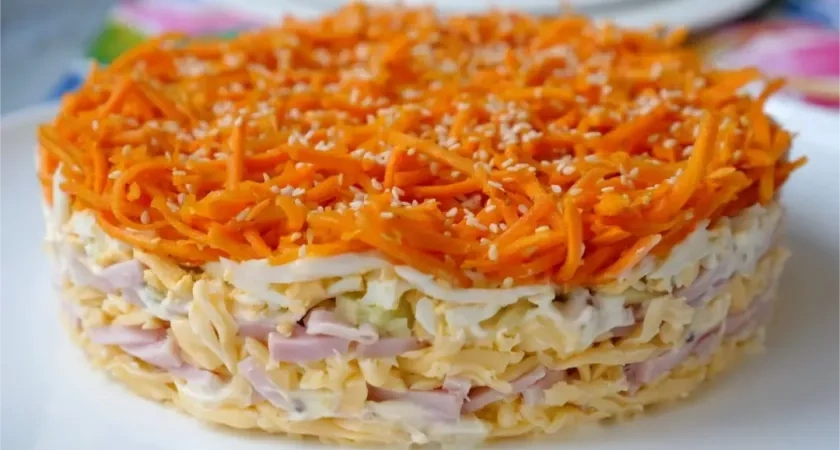 Салат "Каурка" — главный талисман новогоднего стола-2026. Счастливое блюдо готовится за 20 минут