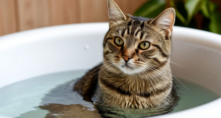 Как превратить купание кошки из кошмара в 5 спокойных минут: схема, которая реально работает