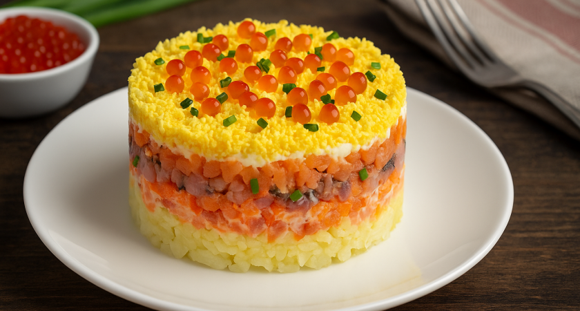 Нежнейший салат «Аленкина радость» - король новогоднего стола: готовлю за 30 минут - про Оливье и Шубу никто даже не вспоминает