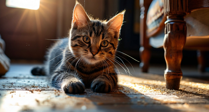 Почему кошка скребёт пол дома? Что это - инстинкт, протест или просьба о помощи