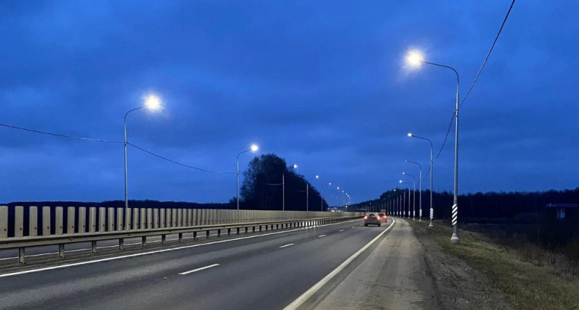 На трассе Р-22 «Каспий» в Тамбовской области обновили систему освещения на ключевых участках