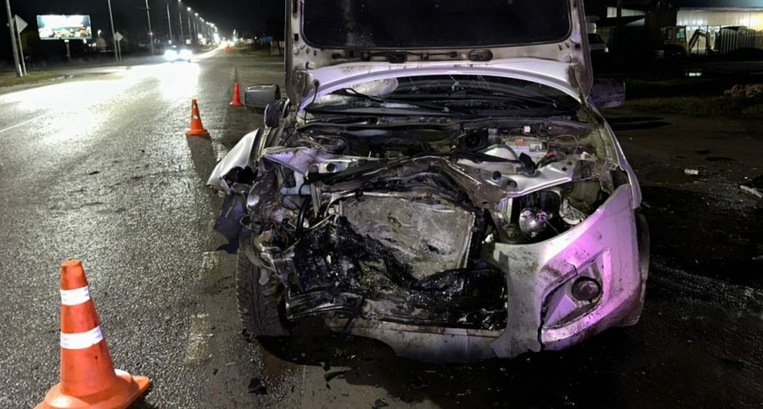 На трассе «Тамбов–Шацк» лобовое столкновение двух автомобилей отправило трёх человек в больницу