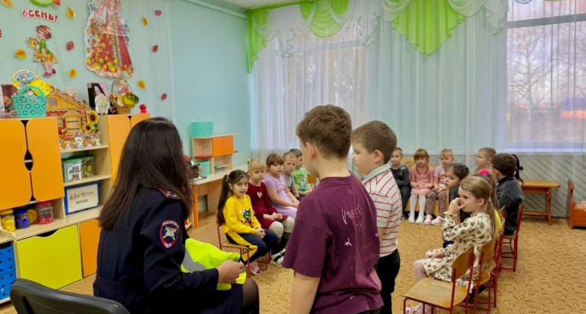 Инспекторы ГИБДД устроили в детсаду Петровского яркий урок безопасности