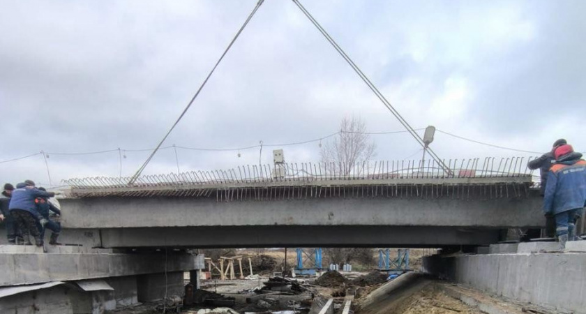 Капремонт моста через Разазовку в Тамбовской области уверенно движется по плану
