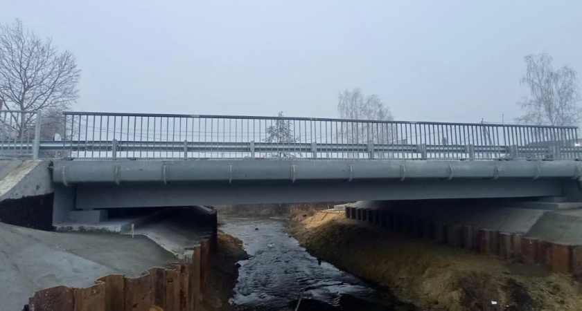 В Пичаевском округе завершили капремонт моста через Пичаевку: движение откроют 9 декабря
