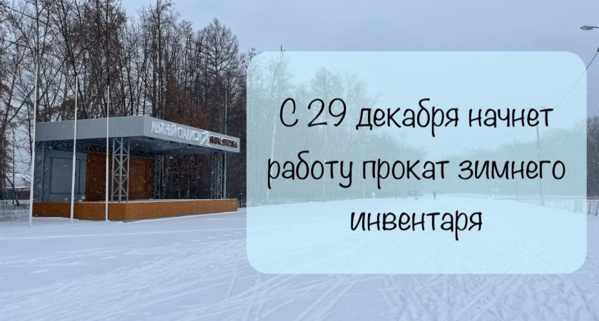 В парке «Дружба» в Тамбове запускают лыжный прокат для активного зимнего отдыха