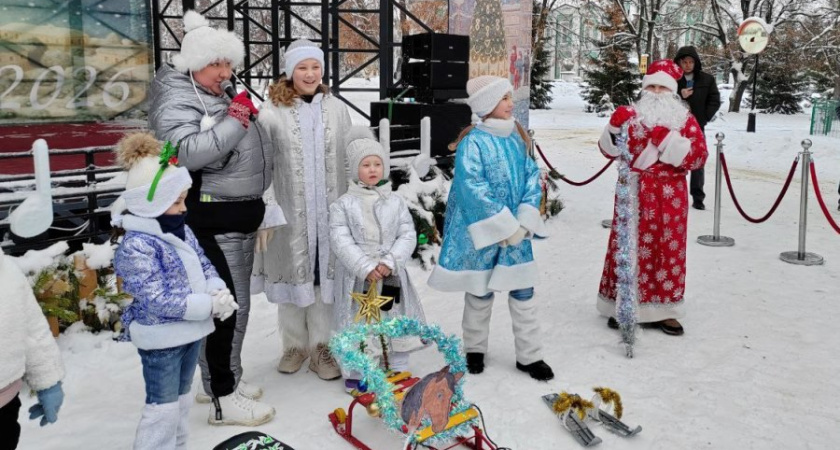 В Тамбовском городском саду дебютировал парад, посвященный новогодним саням