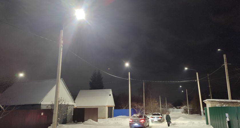 Для жителей 2-го Авиационного проезда в Тамбове год завершился долгожданным событием — на улице впервые появилось уличное освещение