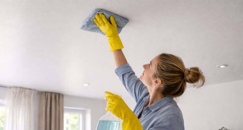 Можно ли мыть натяжные потолки обычной химией: что разрешено, а что 100% испортит нежное покрытие