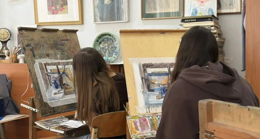 Учащиеся художественной школы № 1 представили регион на всероссийском конкурсе "Акварельная палитра"