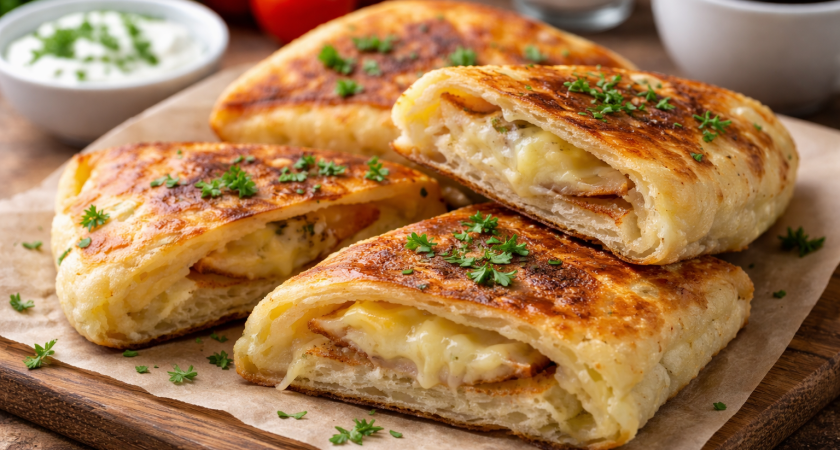 Беру немного сыра, картошку и хлеб: готовлю завтрак, ради которого хочется вставать по утрам