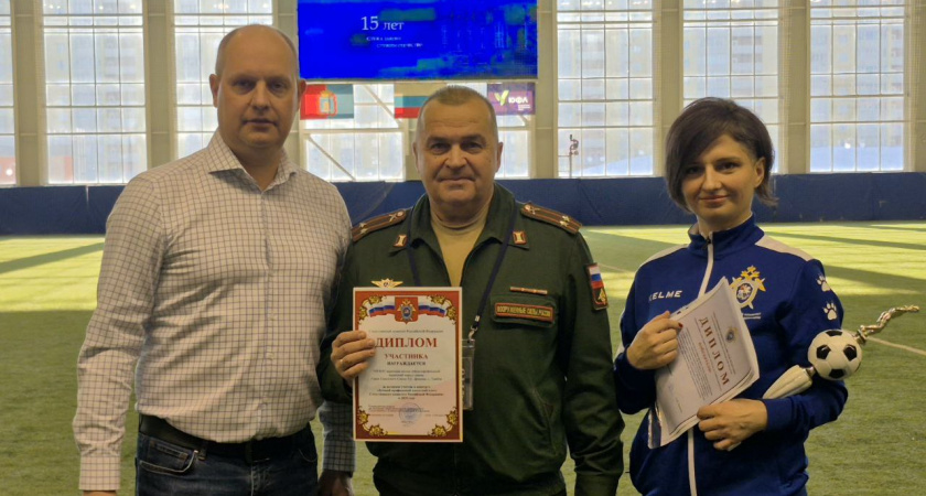 В Тамбовской области прошёл товарищеский матч по мини-футболу между следователями и кадетами