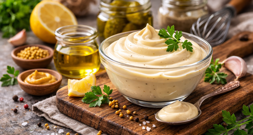 Магазинный постный майонез больше не покупаю: 6 домашних соусов из рассола, орехов и даже банана