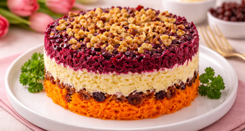 Хватит готовить крабовый салат и "Мимозу": на 8 Марта ставлю на стол "Любовницу" - так вкусно, что у гостей за ушками трещит