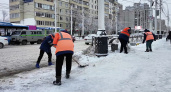 В Тамбове продолжают устранять последствия ночного снегопада